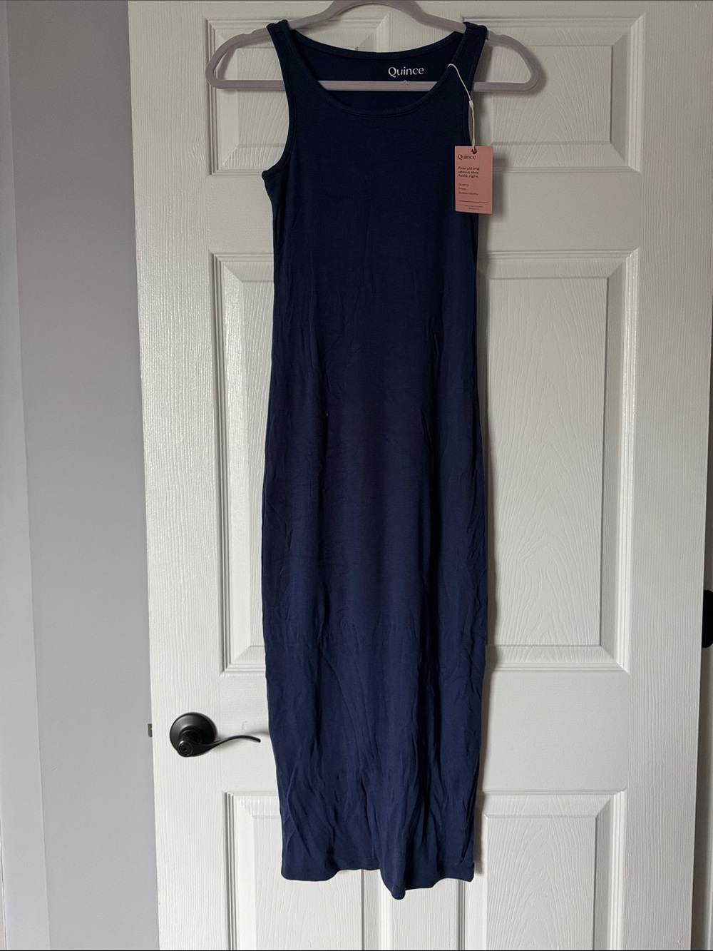 Quince ribbed tank maxi dress